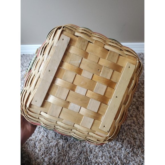 Rooster Weaved Handled Basket - Picture 4 of 6